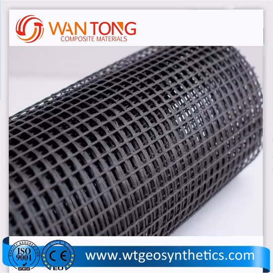 고강도 PVC 코팅 이축 폴리에스테르 지오그리드 복합 폴리에스테르 지오그리드
